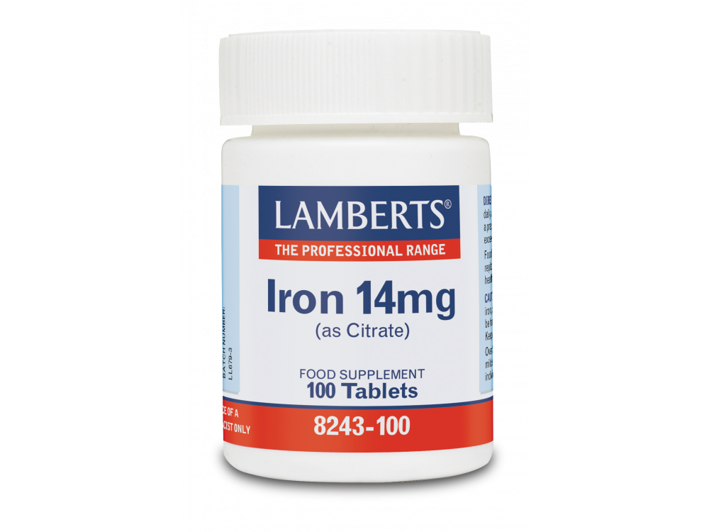 Lamberts Iron 14mg 100tabs