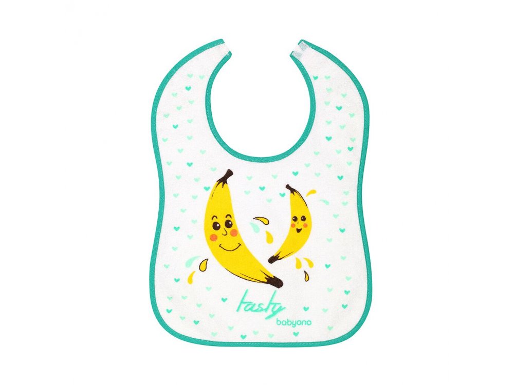 BabyOno Σαλιάρα Βαμβακερή, Αδιάβροχη 9m+, Σχεδόν τρώω μόνος μου!