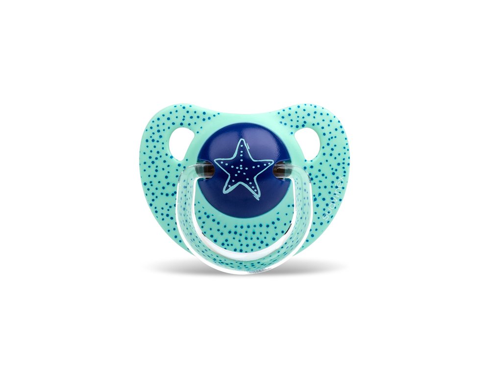 Suavinex Ανατομική Πιπίλα Σιλικόνης ,Blue Dots 6-18m