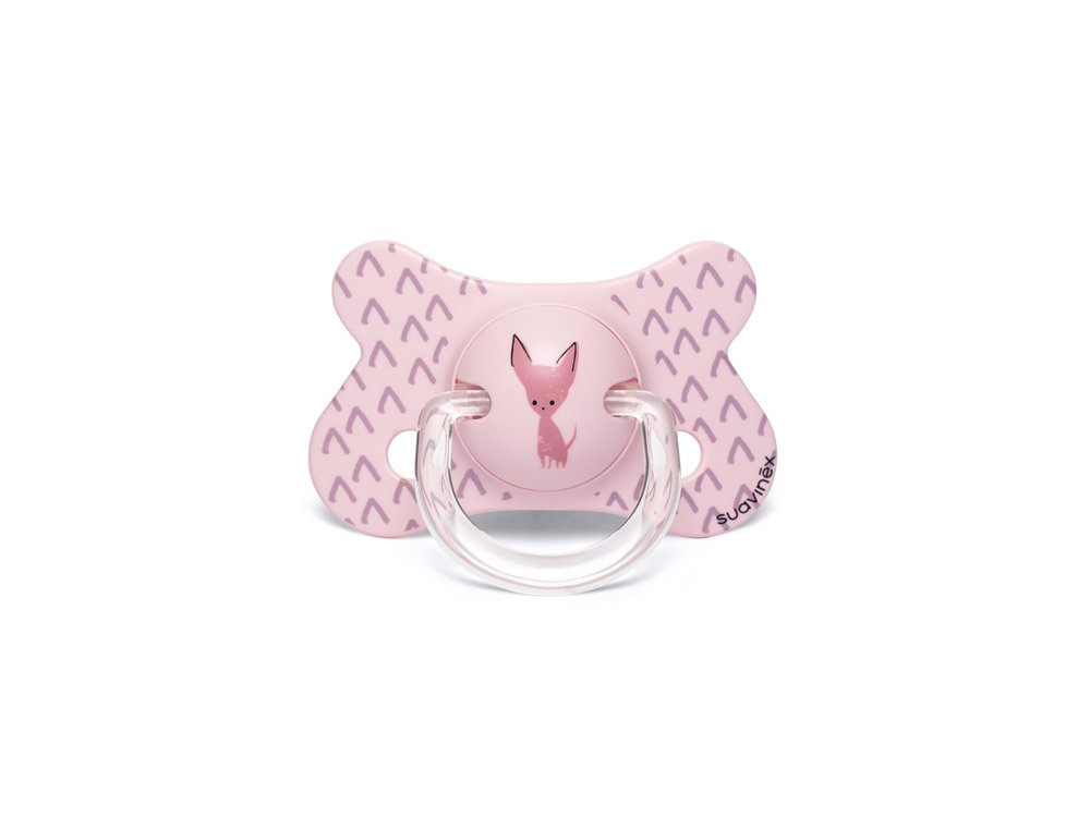 Suavinex Ανατομική Πιπίλα Σιλικόνης, Chihuahua Pink 4-18m