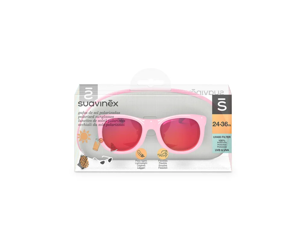 Suavinex Sunglasses Normal Pink Παιδικά Γυαλιά Ηλίου για 2-3 Ετών