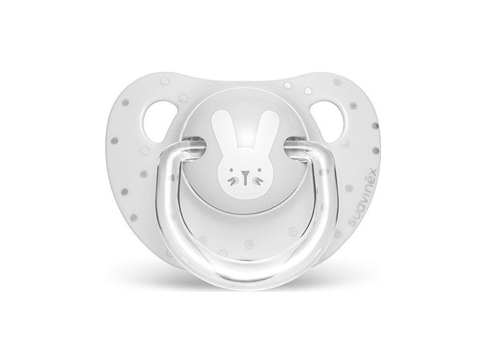 Suavinex Ανατομική Πιπίλα Σιλικόνης, Hygge Rabbit Grey 0-6m