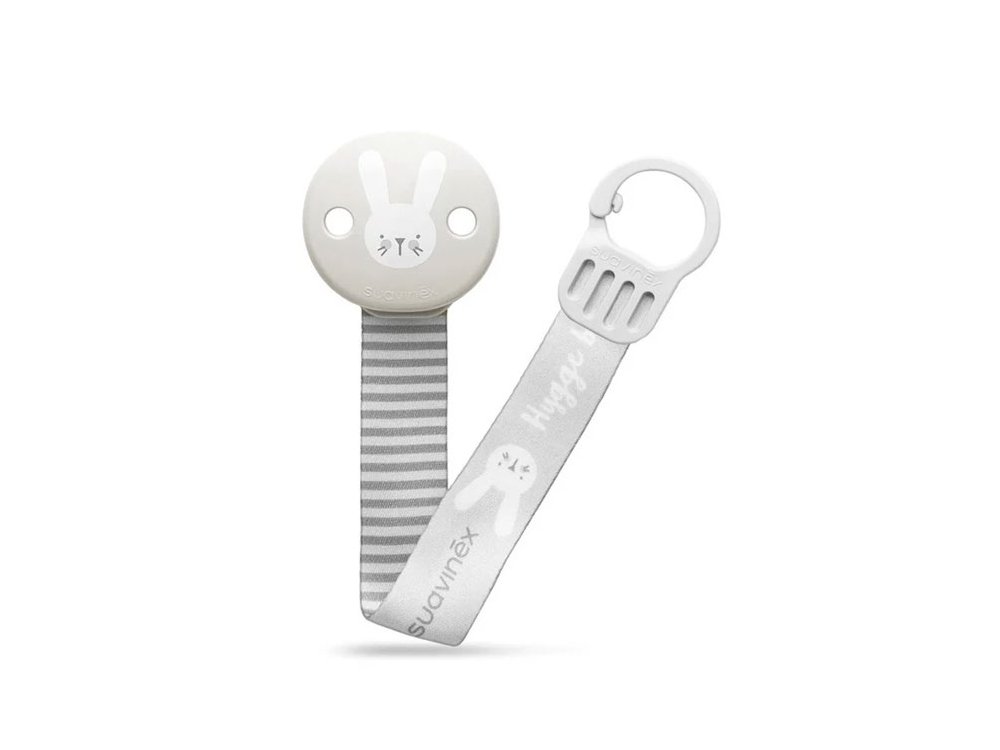 Suavinex Κλιπ πιπίλας κορδέλα, Hygge Grey