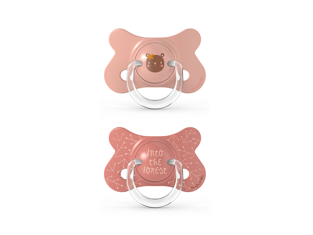 Suavinex Fusion Physio Pink Forest, Πιπίλα Σιλικόνης 4-18m, 2τμχ