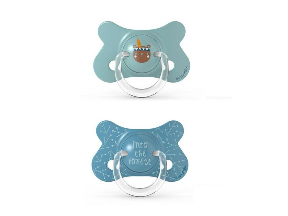 Suavinex Fusion Physio Blue Forest, Πιπίλα Σιλικόνης 4-18m, 2τμχ
