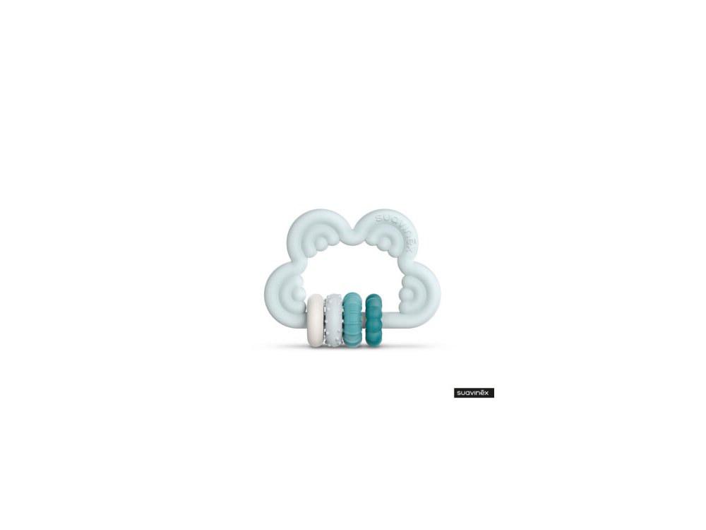 Suavinex Κρικος οδοντοφυΐας σιλικόνης Blue +6m, 1τμχ