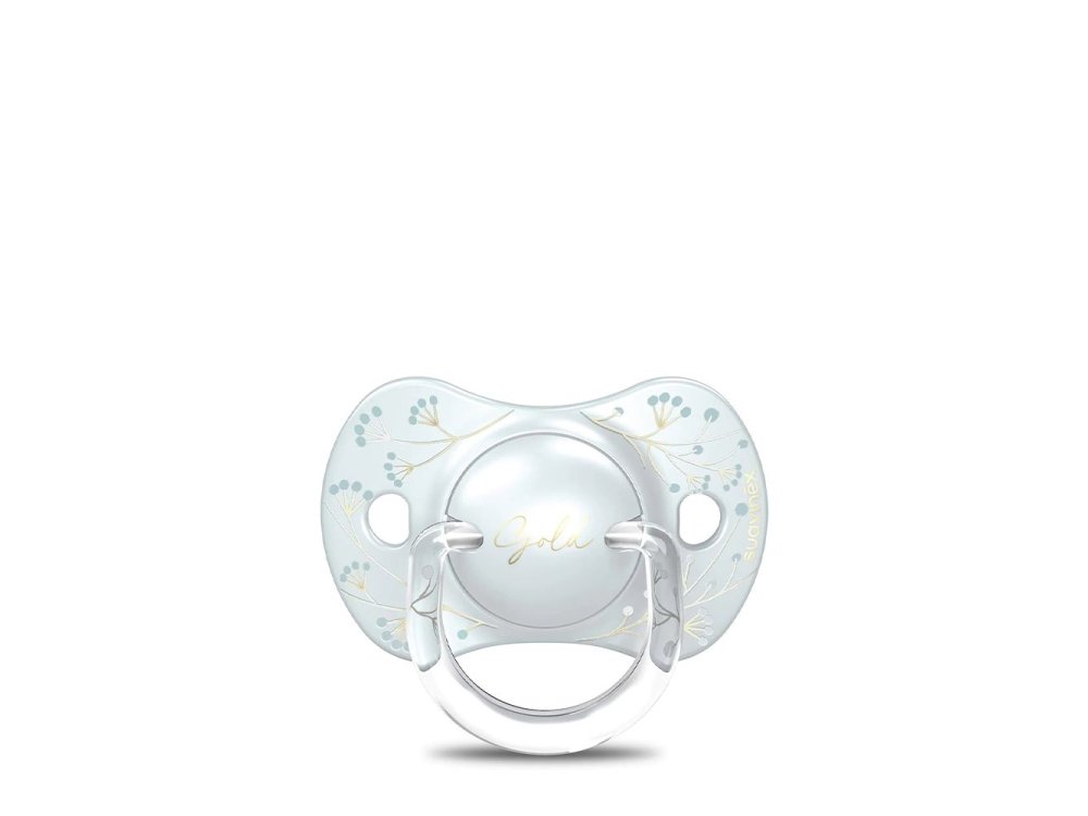 Suavinex Premium HC Physio Πιπίλα Σιλικόνης 0-6m, Gold Blue