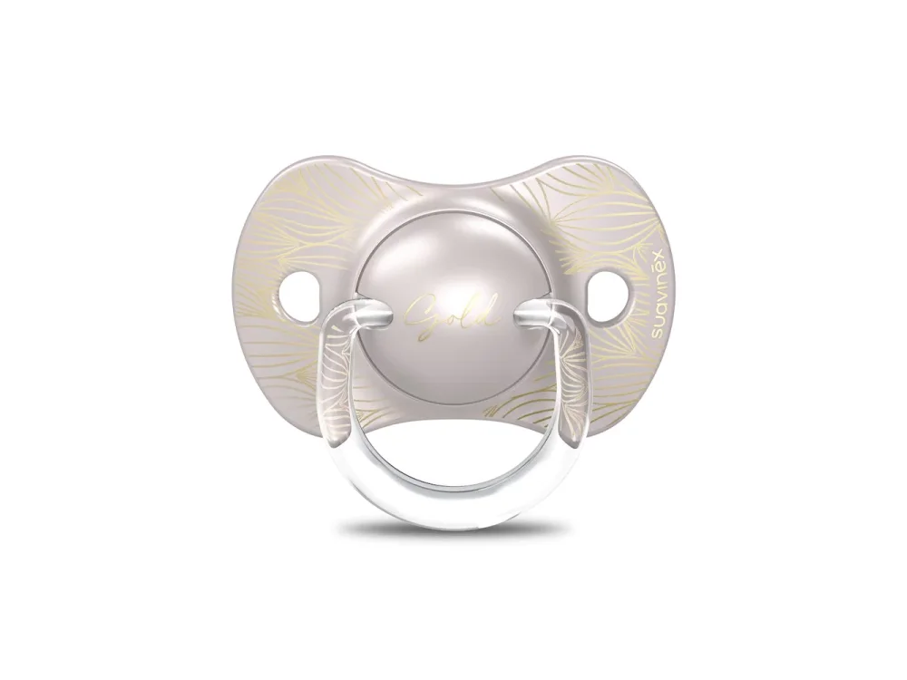 Suavinex Premium HC Physio Πιπίλα Σιλικόνης 6-18m, Gold Grey