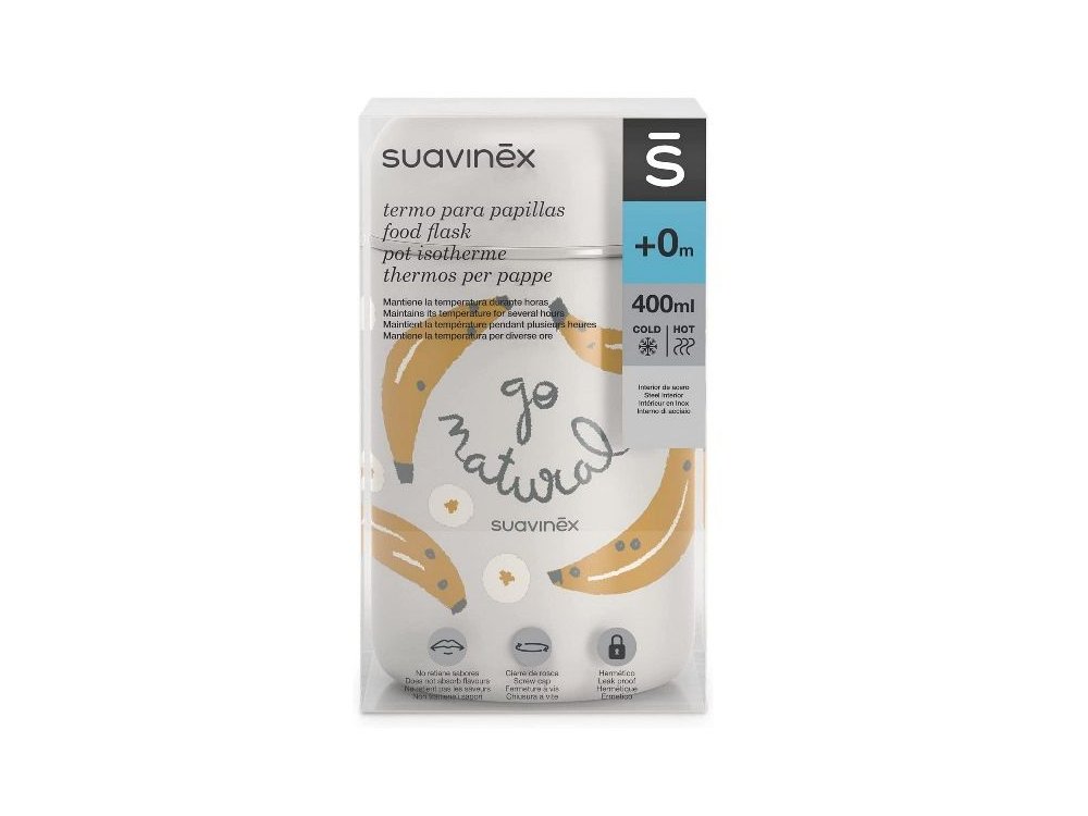 Suavinex Food pot Βρεφικό Θερμός Φαγητού Natural Banana, 400ml