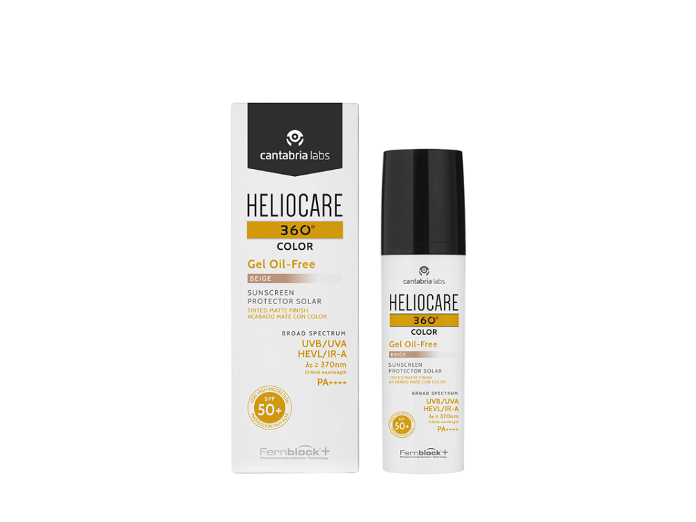 Heliocare 360 Color Gel Oil-Free SPF50+ Beige, Αντηλιακό Προσώπου με Χρώμα, 50ml