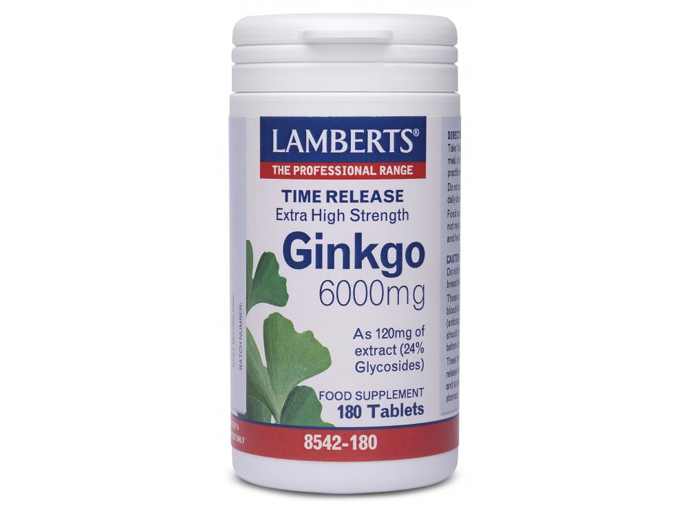 Lamberts Ginkgo 6000mg 180tabs
