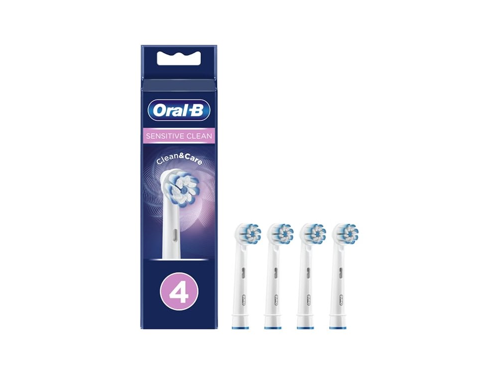 Oral-B Pro Sensitive Clean Ανταλλακτικές Κεφαλές Ηλεκτρικής Οδοντόβουρτσας, 4τμχ