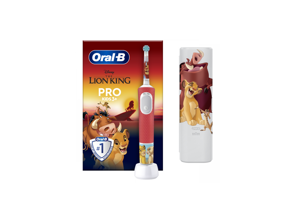 Oral-B Pro Kids Electric Toothbrush Παιδική Ηλεκτρικη Οδοντόβουρτσα The Lion King 3y+, 1τμχ