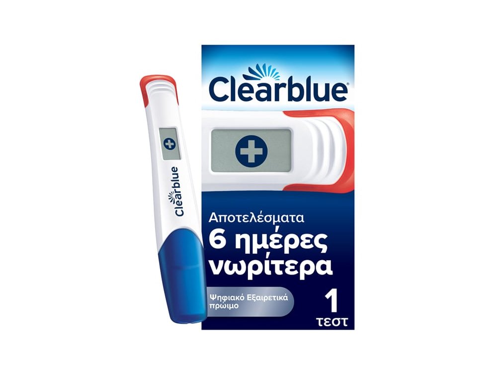 Clearblue Τεστ Εγκυμοσύνης Ψηφιακό Εξαιρετικά Πρώιμη Ανίχνευση, 1τμχ