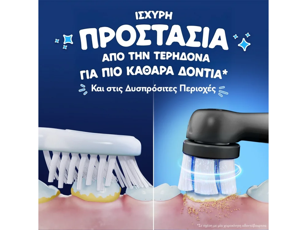Oral-B iO Kids Spider-Man Black Παιδική Ηλεκτρική Οδοντόβουρτσα με Χρονομετρητή & Θήκη Ταξιδίου