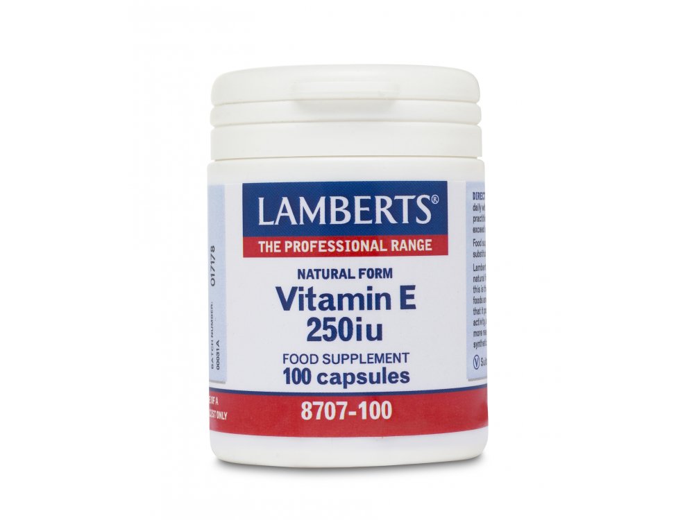 Lamberts Natural Form Vitamin E 250iu 100CAPS
