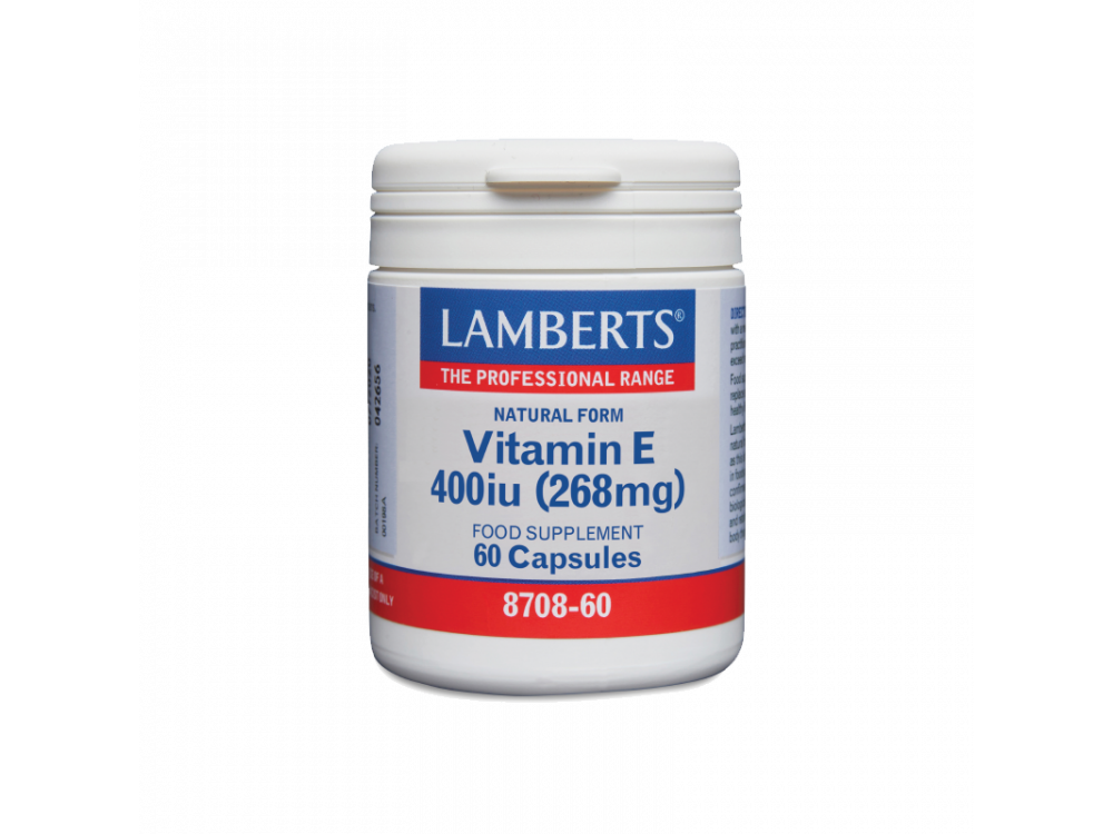 Lamberts Natural Form Vitamin E 400iu 60caps