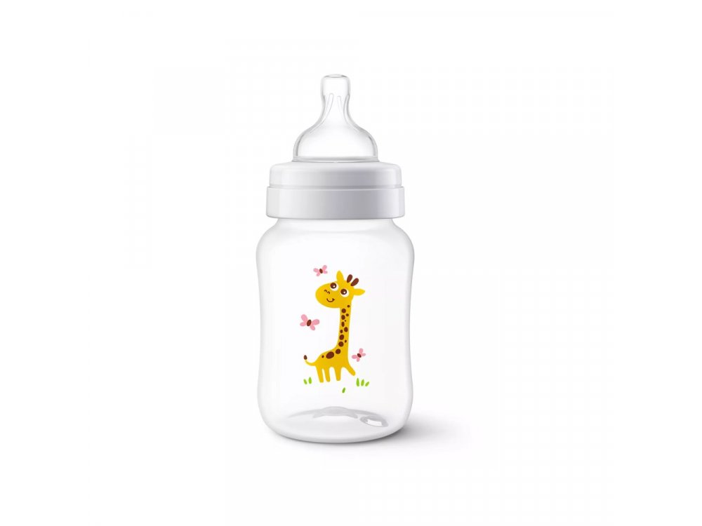 Philips Avent Anti-colic SCF821/12, Μπιμπερό Καμηλοπάρδαλη,  260ml