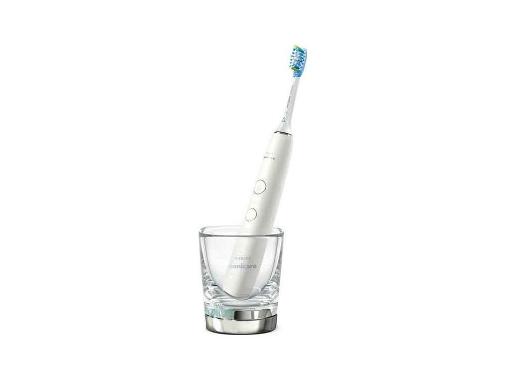 Philips Sonicare Diamond Clean 9000 White Edition Ηλεκτρική Οδοντόβουρτσα με Θήκη Ταξιδιού, 1τμχ