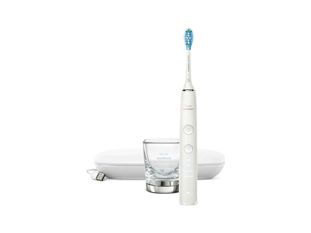 Philips Sonicare Diamond Clean 9000 White Edition Ηλεκτρική Οδοντόβουρτσα με Θήκη Ταξιδιού, 1τμχ