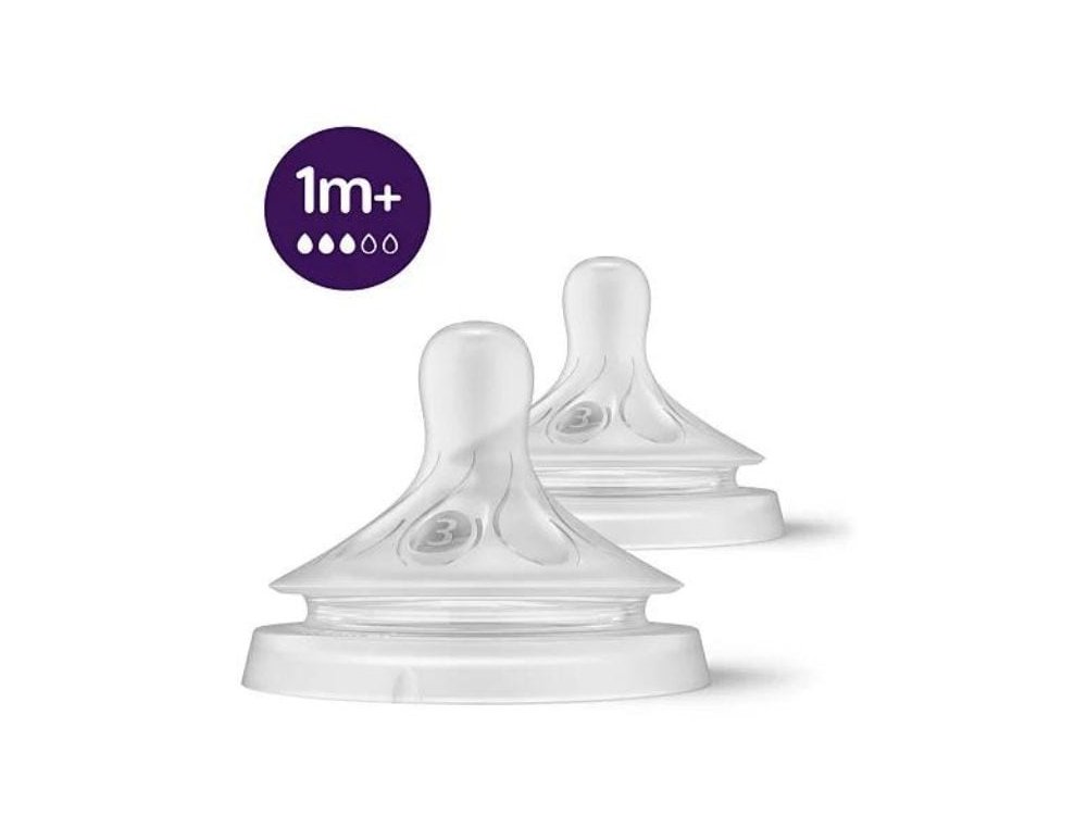 Philips Avent Natural Response (SCY963/02) Θηλή Σιλικόνης 1-3m, 2τεμ