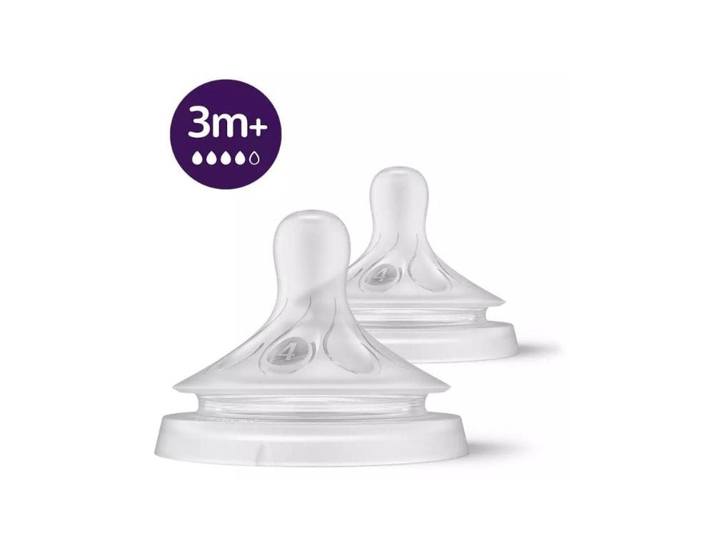 Philips Avent Natural Response (SCY964/02) Θηλή Σιλικόνης 3m+, 2τεμ