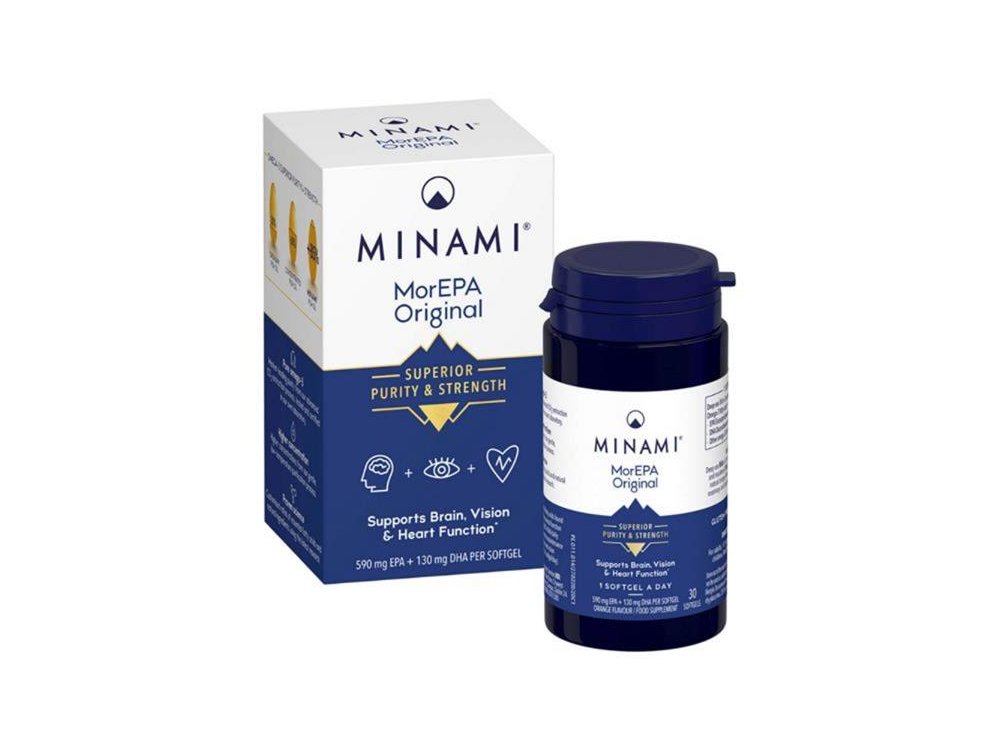 Minami MorEPA Original, Συμπυκνωμένου Ω-3 EPA & DHA από Υψηλής Καθαρότητας Ιχθυέλαιο, 30 Softgels
