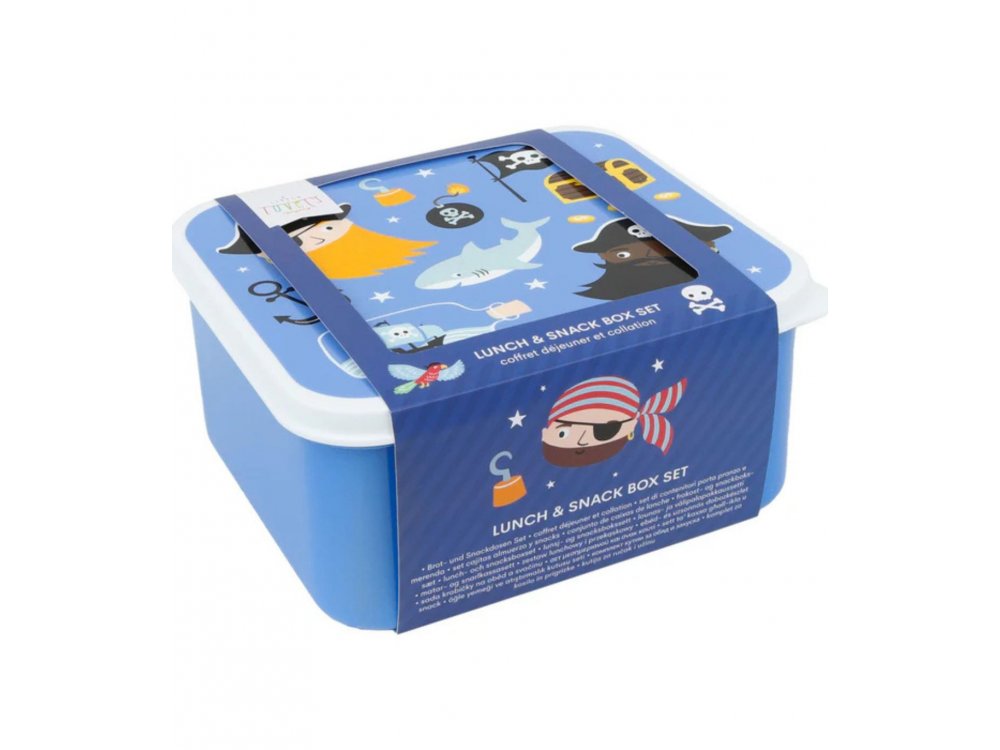 A Little Lovely Company Pirates, Σετ φαγητού και σνακ, Πειρατές, 4τμχ