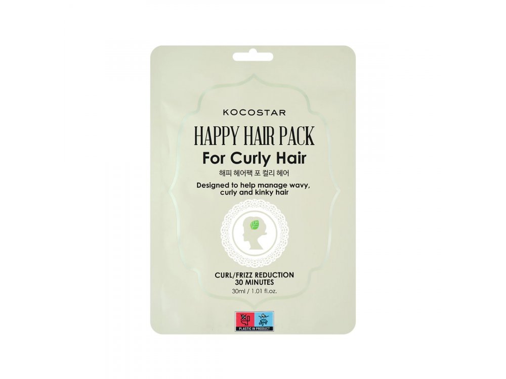 Kocostar Happy Hair Pack for Curly Hair, Μάσκα για Σγουρά Μαλλιά, 1τμχ