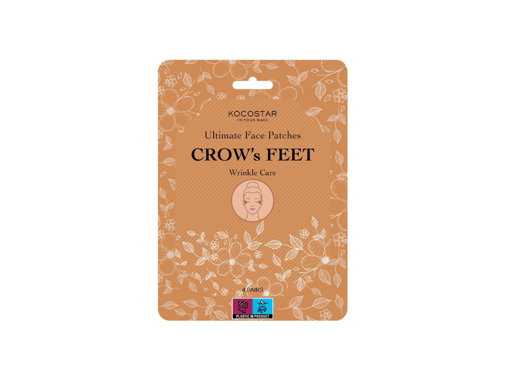 Kocostar Ultimate Face Patches Crow's Feet Wrinkle Care, Αντιρυτιδικά Επιθέματα Ματιών, 4 ζεύγη