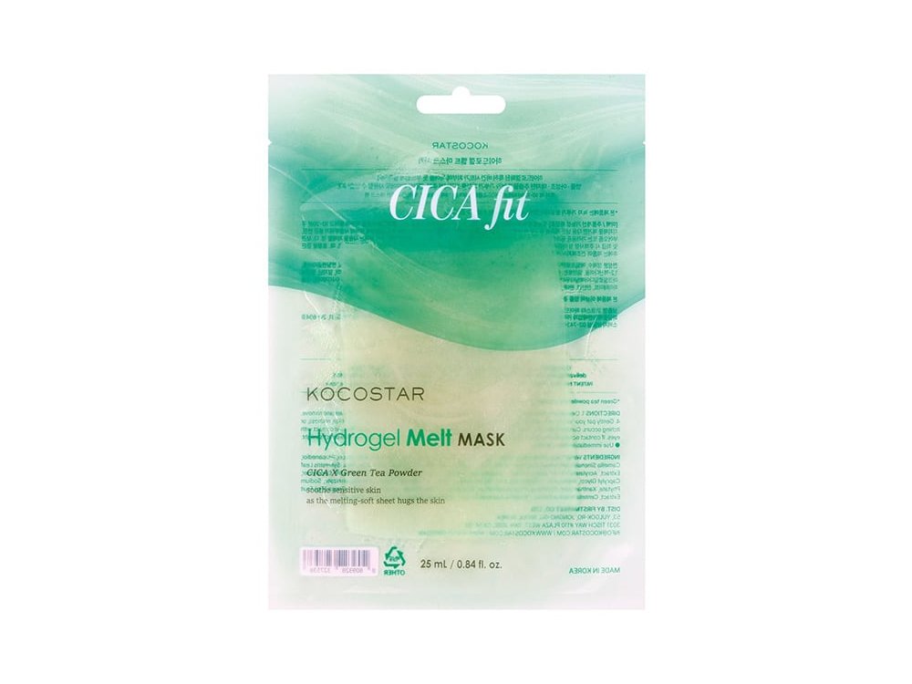 Kocostar Cica Fit Hydrogel Melt Mask Μάσκα Προσώπου με Centella Asiatica & Green Tea, 1τεμ