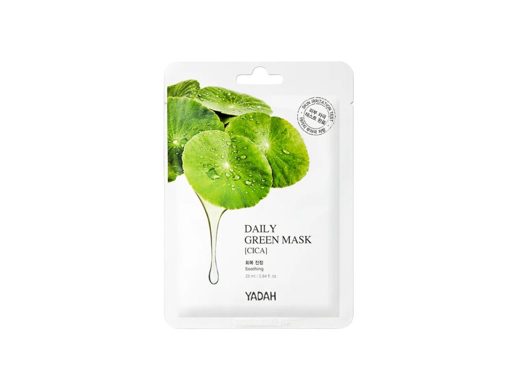 Yadah Daily Green Mask Cica, Μάσκα Προσώπου για Καταπράυνση, 1τμχ