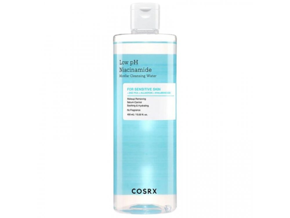 Cosrx Low pH Niacinamide Cleansing Water, Νερό Καθαρισμού & Ντεμακιγιάζ με Νιασιναμίδη, 400ml
