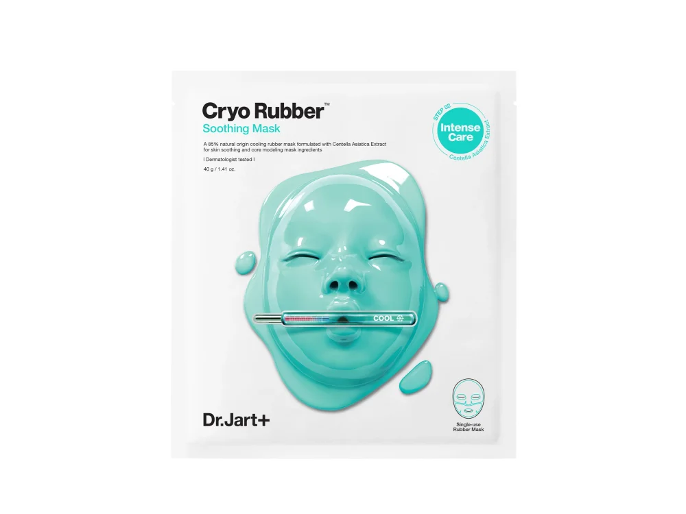 Dr. Jart+ Cryo Rubber Soothing Face Mask 2-Step Σετ Περιποίησης Προσώπου με Allantoin Ampoule Ορός Προσώπου, 4g & Rubber Mask Ελαστική Μάσκα Προσώπου, 40g, 1σετ