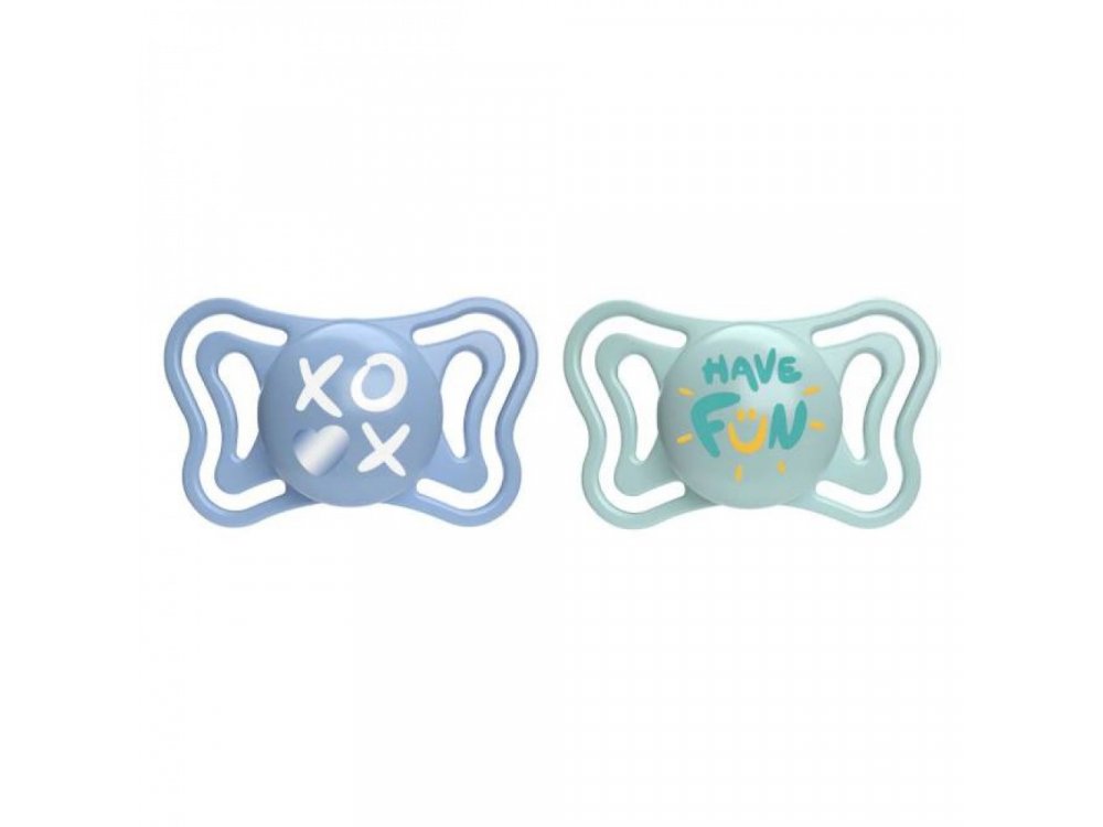 Chicco Physio Forma Light Εργονομική Πιπίλα με Θηλή Σιλικόνης για Ηλικίες 6-16m, 2τμχ