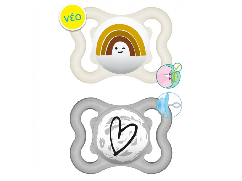 Mam Supreme, Πιπίλα Σιλικόνης 2-6m, 2τεμ