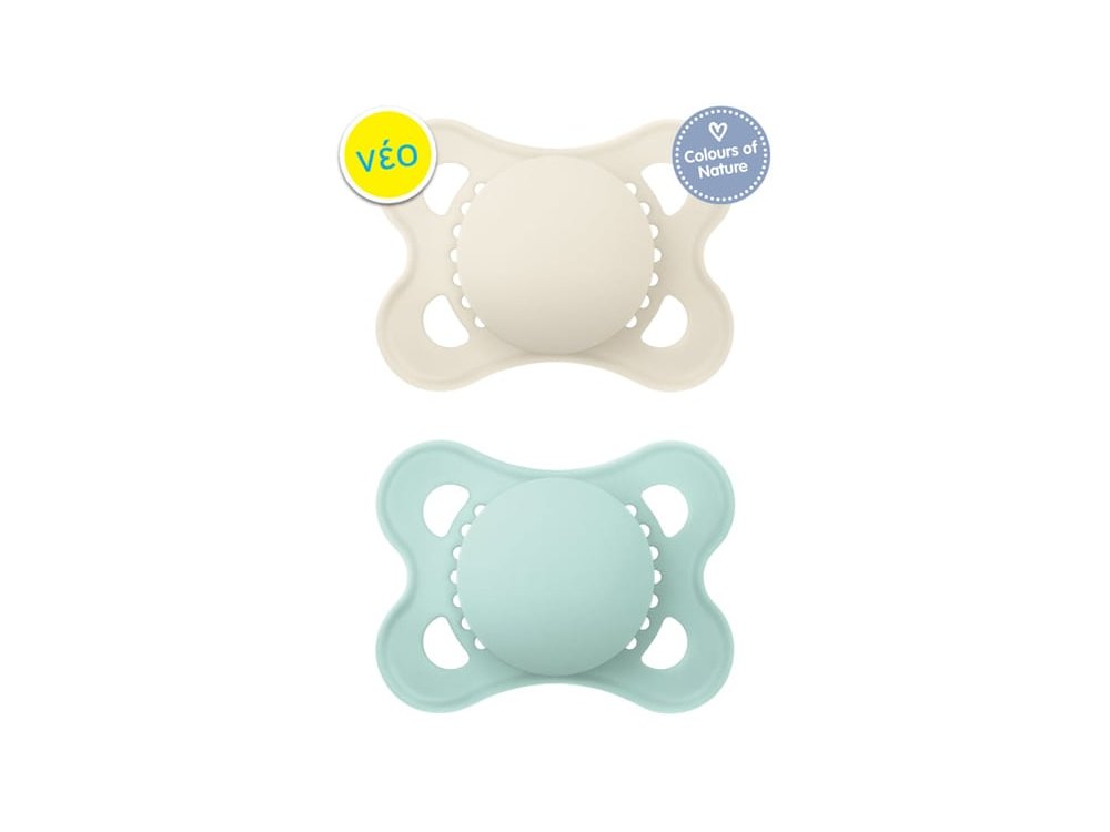 Mam Colours Of Nature, Ορθοδοντική Πιπίλα από Σιλικόνη 2-6m+, 2τεμ