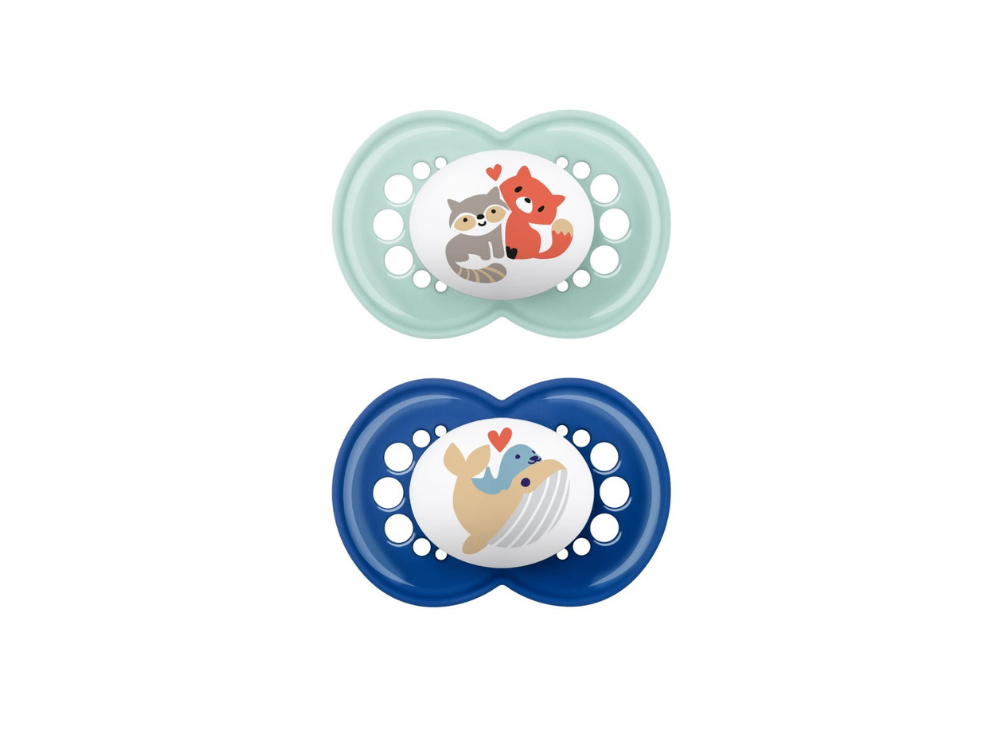 Mam Original Ορθοδοντική Πιπίλα Σιλικόνης, 2τμχ