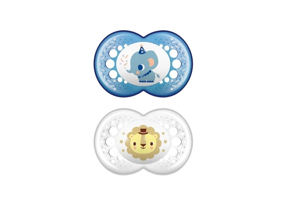 Mam Original, Ορθοδοντική Πιπίλα με Σιλικόνη 16m+, 2τεμ