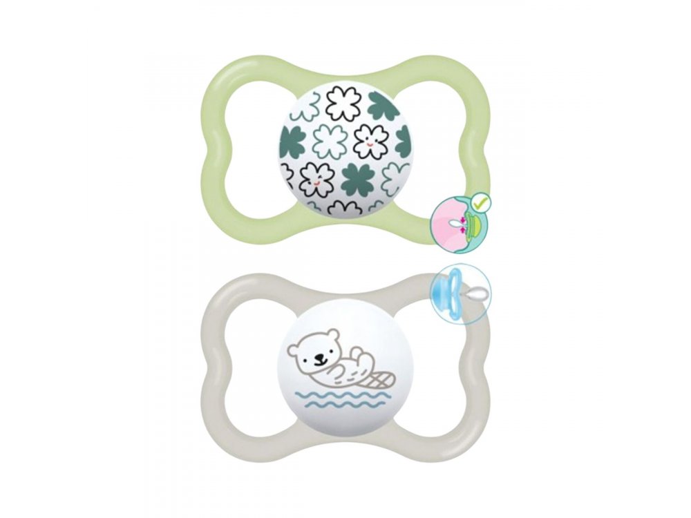 Mam Supreme, Πιπίλα Σιλικόνης 16m+, 2τεμ