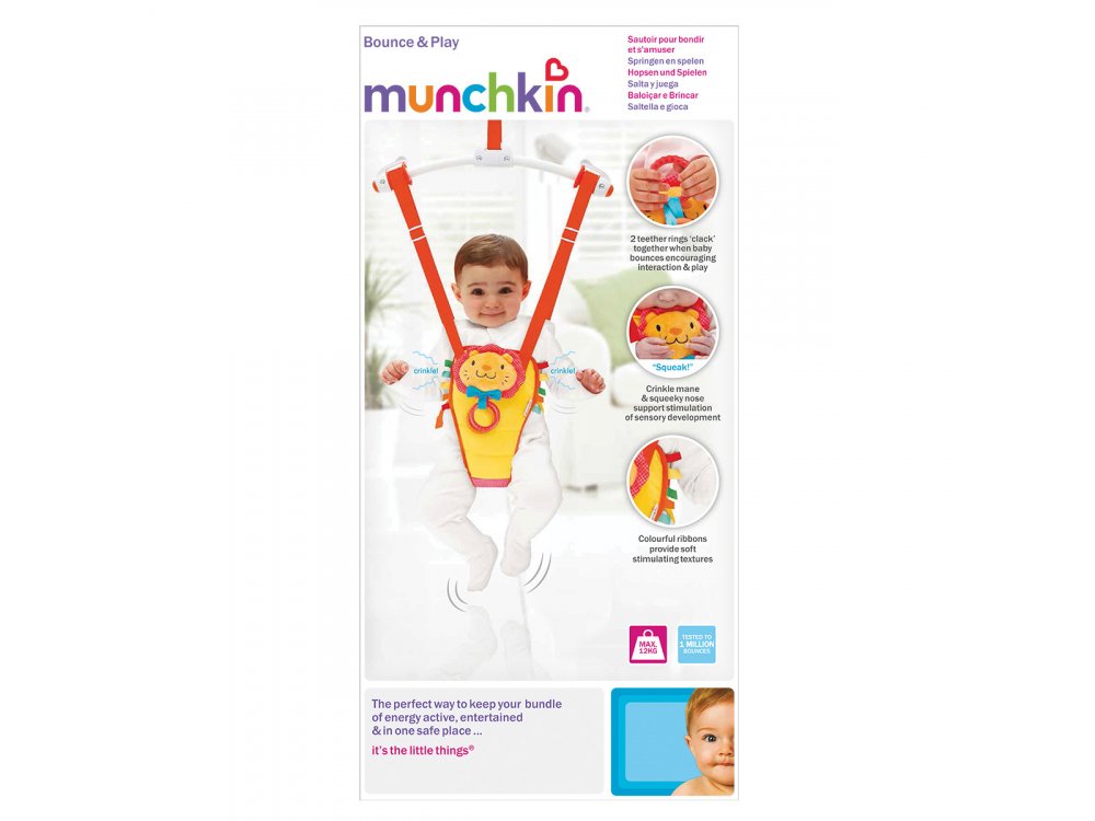 Munchkin Bounce & Play Bouncer, Κούνια Πόρτας, Παιδιά βάρους έως 12kg