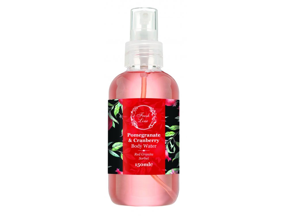 Fresh Line  Pomegranate & Cranberry Body Water, Ρόδι & Κράνμπερι 150ml