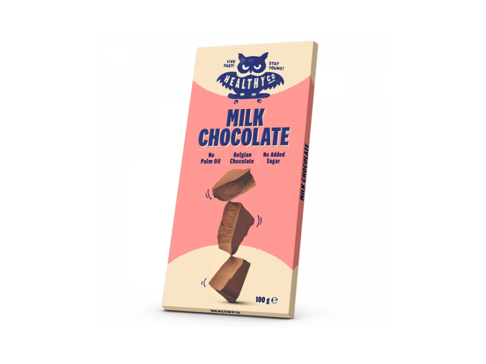 HealthyCo Σοκολάτα Γάλακτος Χωρίς Ζάχαρη, 100g