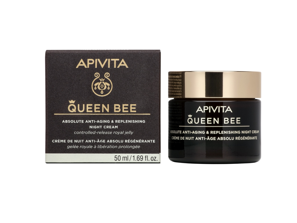 Apivita Queen Bee Absolute Anti-Aging & Replenishing Night Cream Κρέμα Νύχτας Απόλυτης Αντιγήρανσης & Εντατικής Θρέψης, 50ml