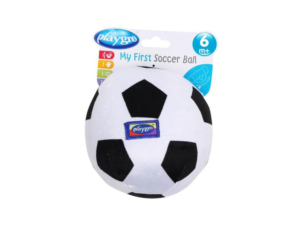 PlayGro My First Soccer Ball, Μαλακή Μπάλα Ποδοσφαίρου με Ήχο, 1τμχ