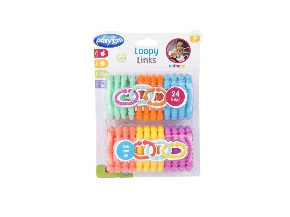 PlayGro Loopy Links 24 Packs, Κρίκοι για Κατασκευή Αλυσίδας, 24τμχ