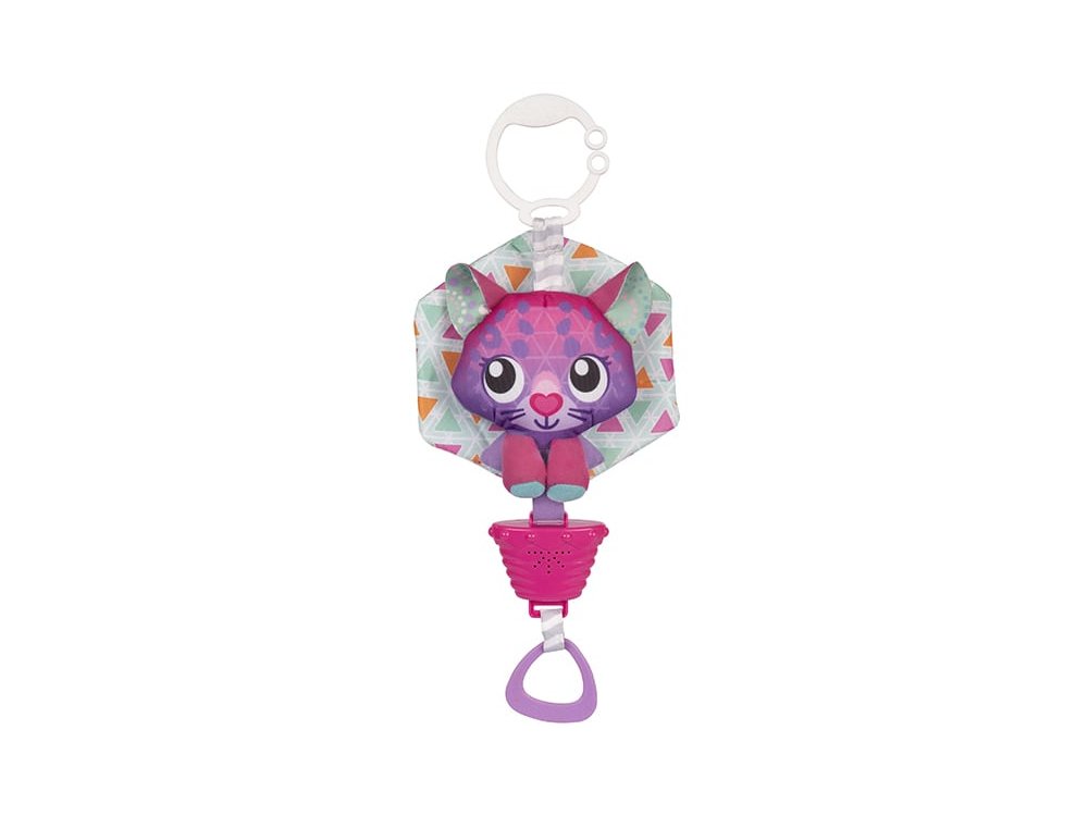 PlayGro Polar Pals Musical Pullstring Cat Κρεμαστό Μουσικό Γατάκι με Kλιπ, 1τμχ
