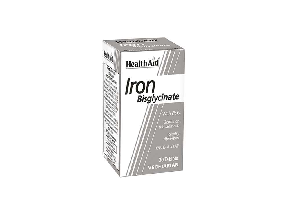 Health Aid Iron Bisglycinate 30tabs