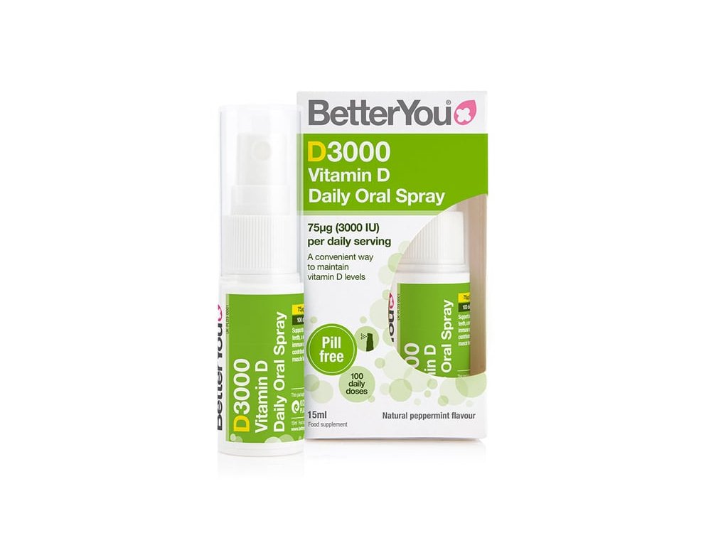 BetterYou DLux 3000 Vit.D Oral Spray Συμπλήρωμα Διατροφής με Βιταμίνη D, με ευχάριστη γεύση μέντας, 15ml