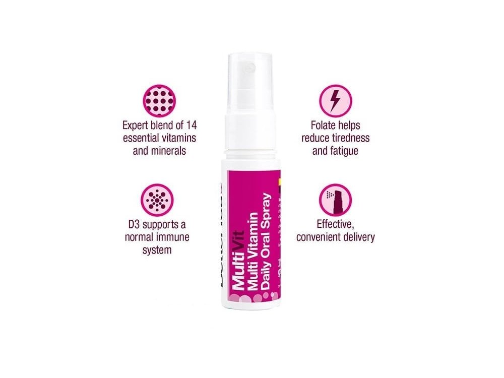 BetterYou Multivit Oral Spray, Πολυβιταμινούχο Συμπλήρωμα Διατροφής σε Spray, 25ml